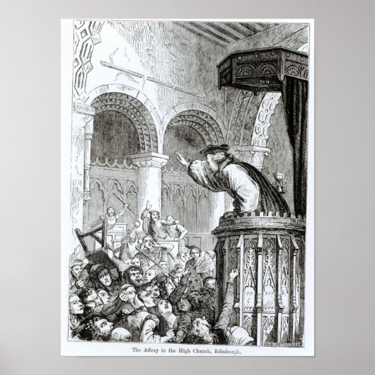 エジンバラのハイチャーチでの怒り ポスター (正面)