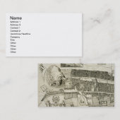 エジンバラのパブの計画。 ジョン・スミス(c.1652-1742著 名刺 (正面/裏面)