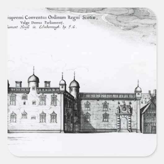 エジンバラの国会議事堂 スクエアシール (正面)
