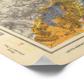 エジンバラの地質図 ポスター (角)