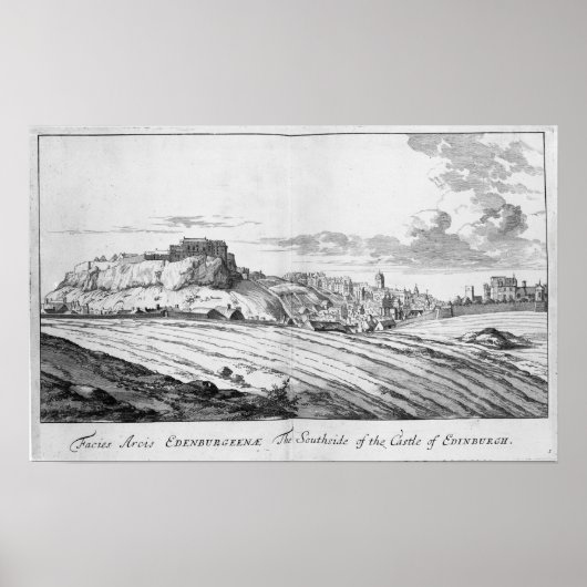 エジンバラの城の南側 ポスター (正面)