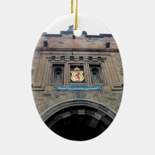 エジンバラの城のGatehouse セラミックオーナメント (裏面)