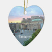 エジンバラの城スコットランド セラミックオーナメント (左)