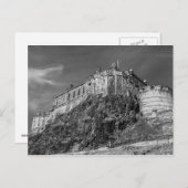 エジンバラの城、スコットランド ポストカード (正面/裏面)