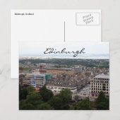 エジンバラの街の景観 ポストカード (正面/裏面)