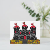 エジンバラ国旗 – スコットランド ポストカード (スタンド正面)