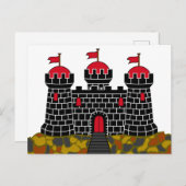 エジンバラ国旗 – スコットランド ポストカード (正面/裏面)