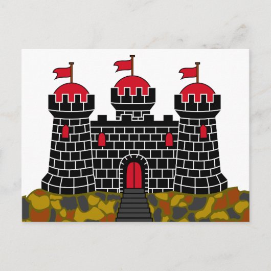 エジンバラ国旗 – スコットランド ポストカード (正面)