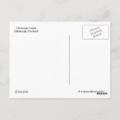 エジンバラ城エスプラナーデ,スコットランド,エジンバラ ポストカード (裏面)