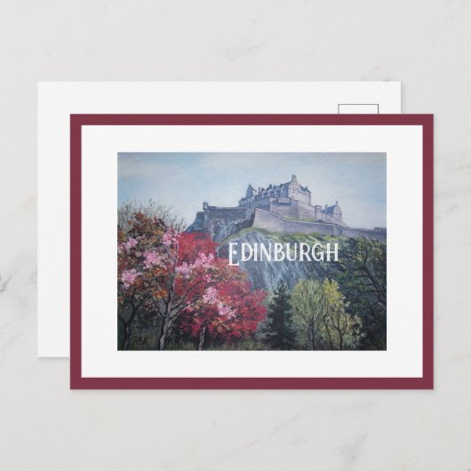 エジンバラ城スコットラ絵画ーズby Pola.B.アレックス ポストカード (正面/裏面)
