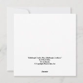 エジンバラ城素晴らしアートカードバイポラB.アレックス シーズンカード (裏面)