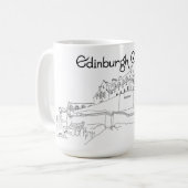 エジンバラ城（スコットランド） コーヒーマグカップ (正面左)