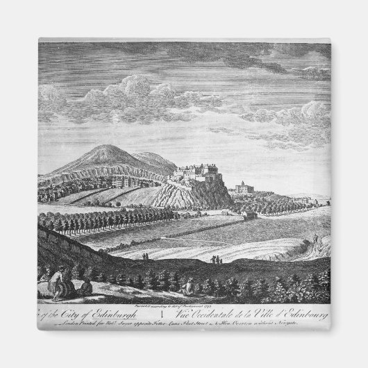 エジンバラ市の西ビュー, 1753 マグネット (正面)