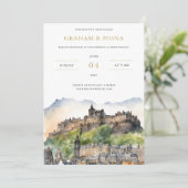 エジンバラ水彩招待状 招待状 (スタンド正面)