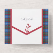 エジンバラ オリジナル スコットランド タートル オールインワン招待状 (裏面)