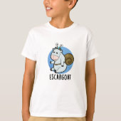 エスカヤギおもしろいのフランスのカタツムリ Tシャツ (正面)