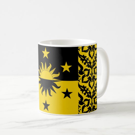 エスカリヤ・ポピュレースバッジのバーロニー コーヒーマグカップ (正面右)