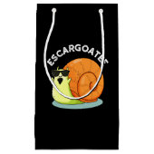 エスカルゴアおもしろいテスネイルエスカルゴプンダークBG スモールペーパーバッグ (正面)