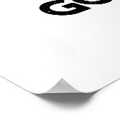 エスカルゴーゴーゴーゴーゴーカワイカタツムリフランスのプン ポスター (角)