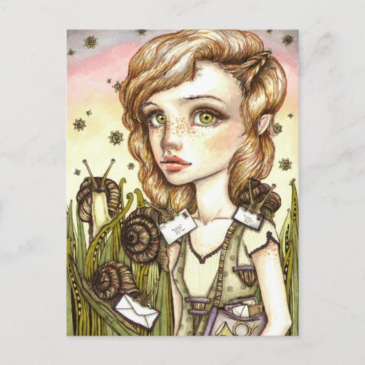 エスカルゴ表現 ポストカード (正面)