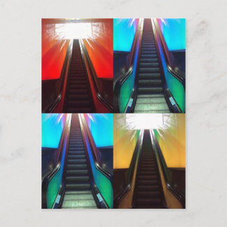 エスカレーターのはがき ポストカード