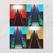 エスカレーターのはがき ポストカード (正面)