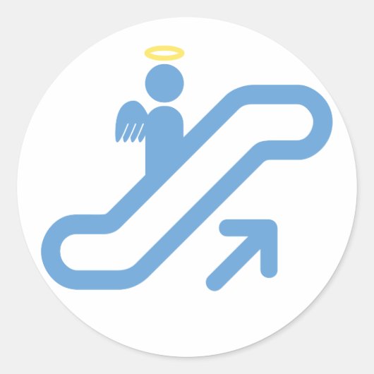 エスカレーター、階段なし ラウンドシール (正面)