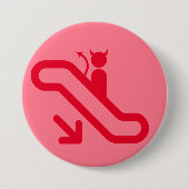 エスカレーター、階段無し 缶バッジ (正面)