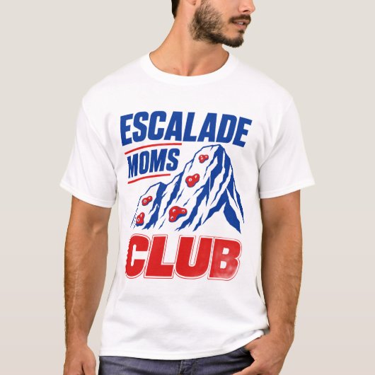 エスカレードママクラブ - ロッククライミングママ Tシャツ (正面)
