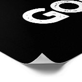 エスカーおもしろいゴフランスのゴSnail Pun Dark BG ポスター (角)