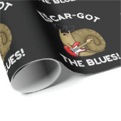 エスカ得ル – ザおもしろいブルースEscargot Pun Dark BG ラッピングペーパー (ロールコーナー)