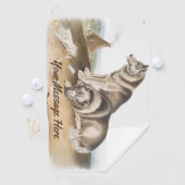 エスキマカスタムックスドッグカニスファミリアリスウルフキャンピング ゴルフタオル (インサイチュ)