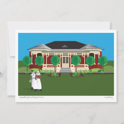 エスキマ王室のルト海軍病院 – Victoria BC シーズンカード (正面)