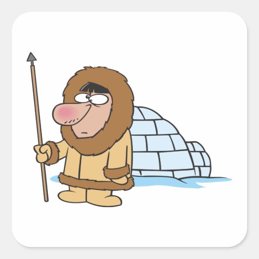 エスキモとイグルー スクエアシール (正面)