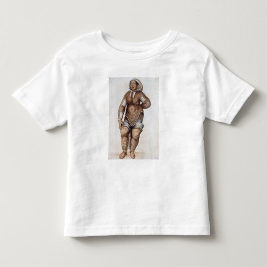 エスキモウーマンアンドベビー トドラーTシャツ (正面)