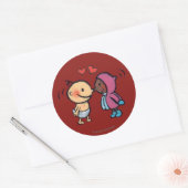 エスキモフレンドリーノーズキスキッズ ラウンドシール (封筒)