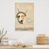 エスキモマスクゴールデンゲート1939 WPA ポスター (キッチン)