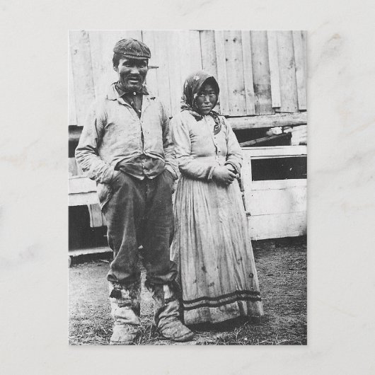 エスキモン夫婦 ポストカード (正面)