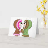 エスキモーのキス カード (黄色い花)