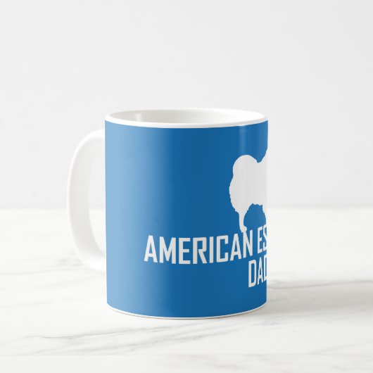 エスキモーのパパのマグの青 コーヒーマグカップ (正面左)