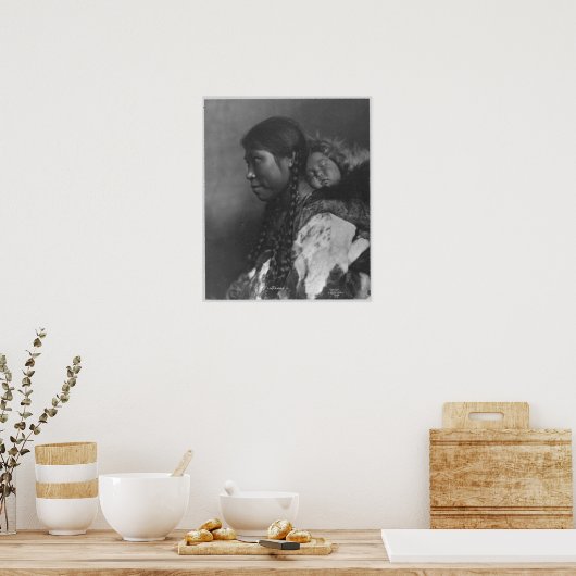 エスキモーの母と子 ポスター (キッチン)