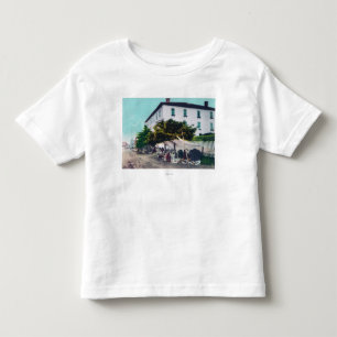 エスキモーの骨董品VendersSitka、AKの眺め トドラーTシャツ