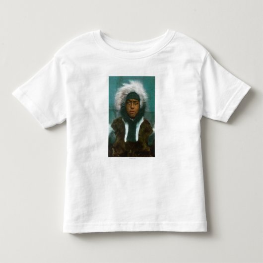 エスキモー少年の名前"Menadelook" トドラーTシャツ (正面)