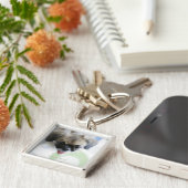 エスキモー犬の高角の眺め キーホルダー (側面)