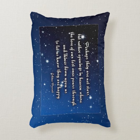 エスキモー諺おそらく彼らは星ではない アクセントクッション (正面(垂直))