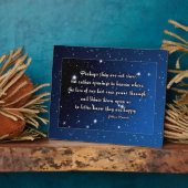 エスキモー諺 – おそらく彼らは星ではない フォトプラーク (側面)