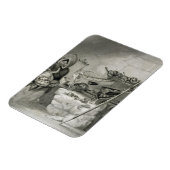 エスキモー雪の小屋のインテリア1822冬の島 マグネット (左側)