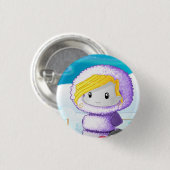 エスキモーPoボタン 缶バッジ (正面&裏面)