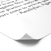 エスキルス引用文-来苦しみを通じた知恵 ポスター (角)