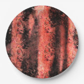 エスキータ・テキチュラ・サンゴavermelhado amassado ペーパープレート (正面)